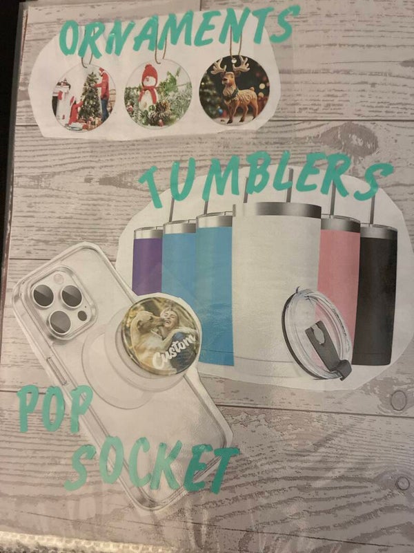 Ornaments Tumblers Phone Pop Sockets