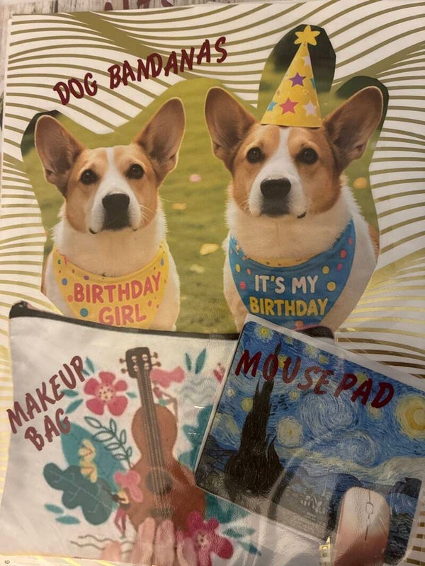 Dog Bandanas Makeup Bag Mousepad