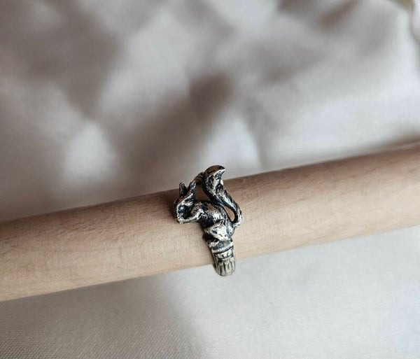 bague en plaqué argent vintage
