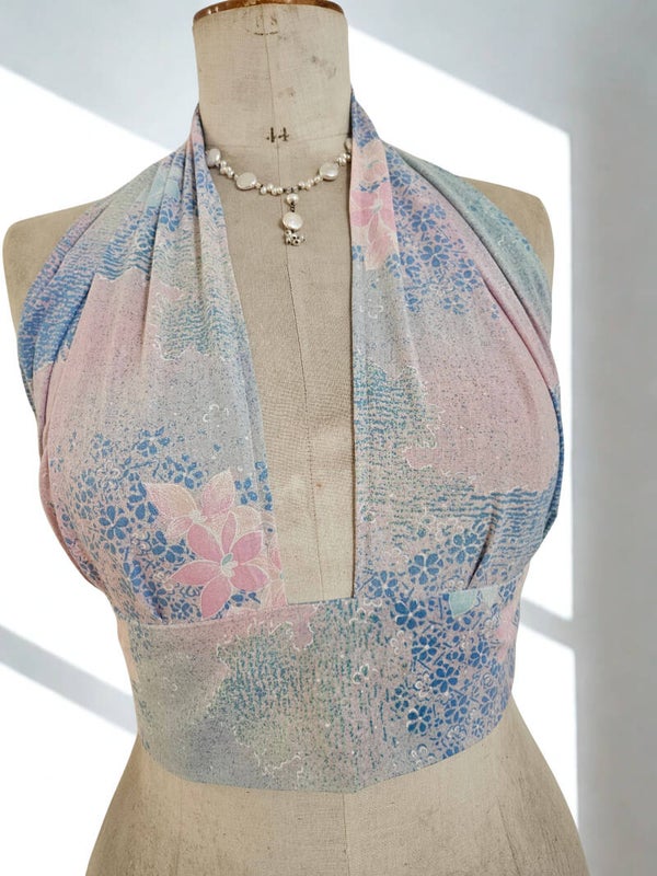 Dos nu ajustable  en coton upcyclé