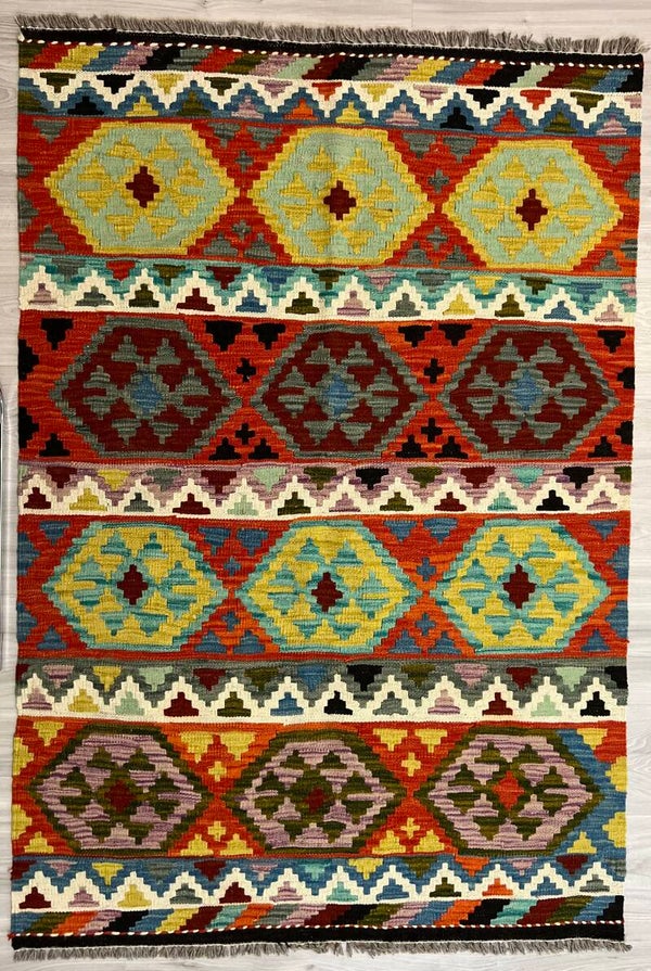 Handgeweven Afghaanse Kilim – 153 × 104 cm