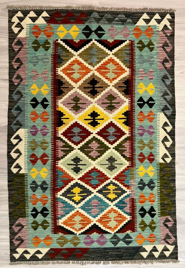 Handgeweven Afghaanse Kilim – 160 × 106 cm