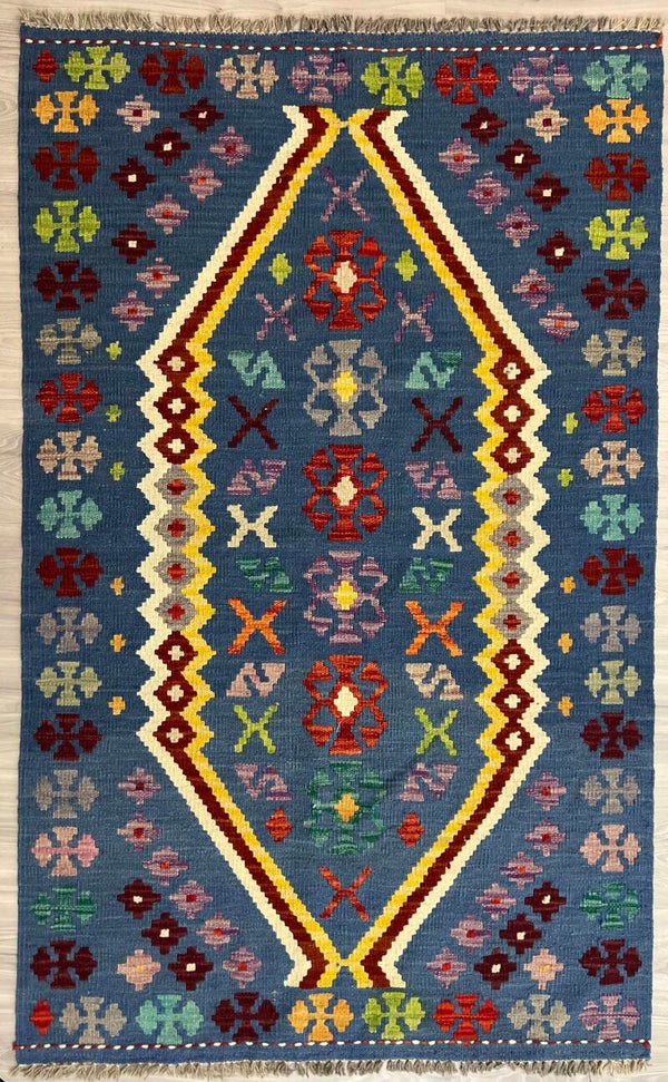 Handgeweven Afghaanse Kilim – 161 × 99 cm