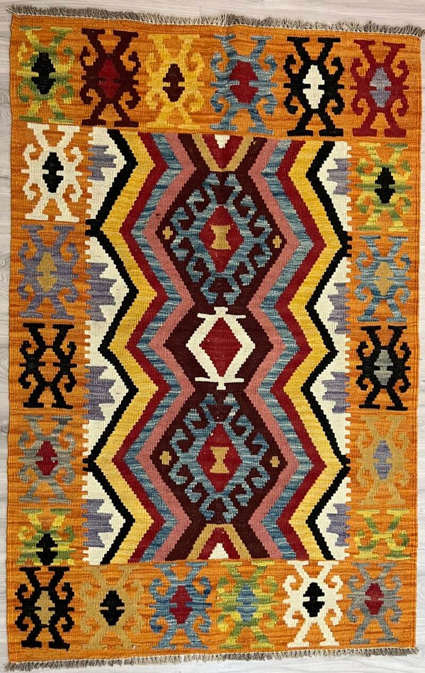 Handgeweven Afghaanse Kilim – 158 × 102 cm
