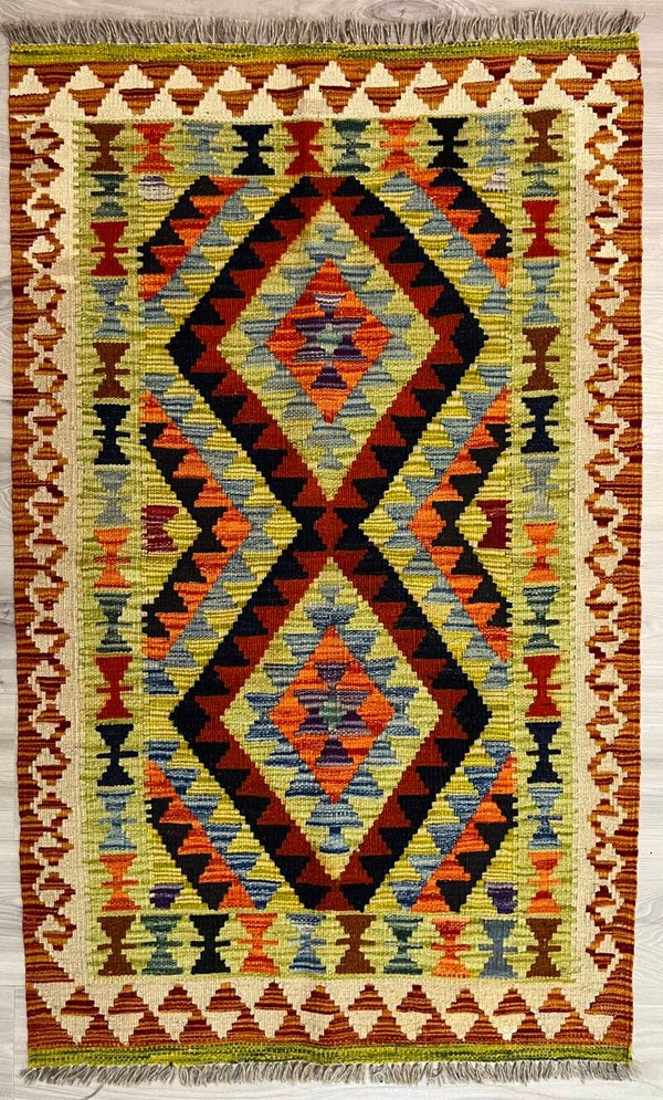 Handgeweven Afghaanse Kilim – 131 × 80 cm