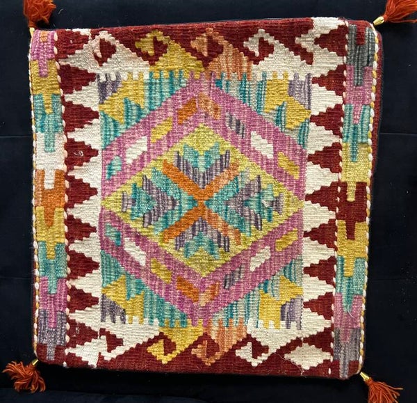 Handgeweven Kilim Kussen – 50 × 50 cm