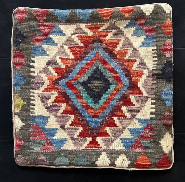 Handgeweven Kilim Kussen – 50 × 50 cm