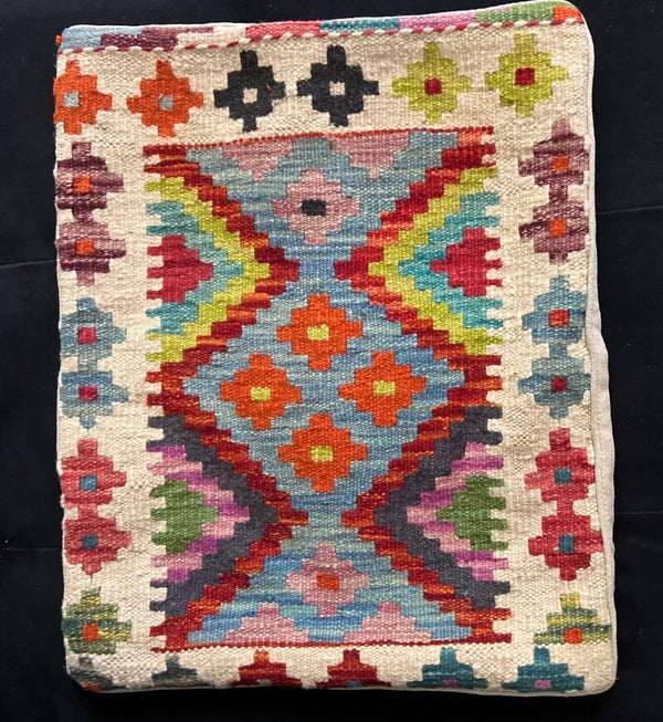 Handgeweven Kilim Kussen – 50 × 50 cm