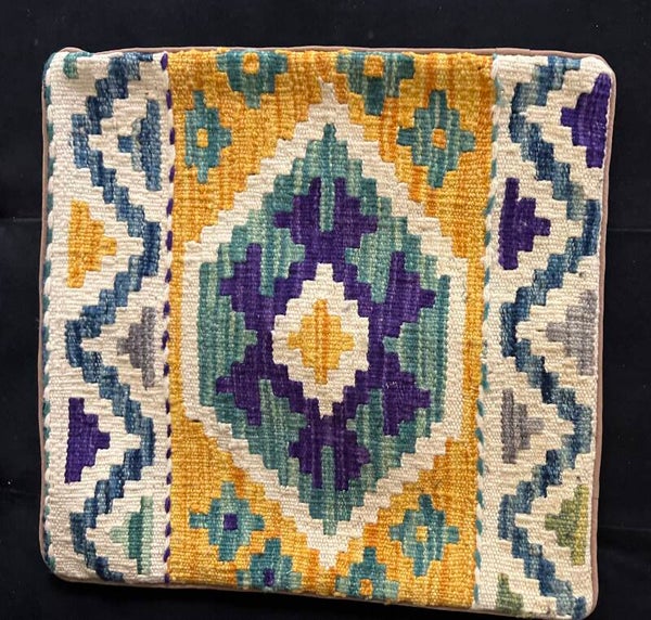 Handgeweven Kilim Kussen – 50 × 50 cm