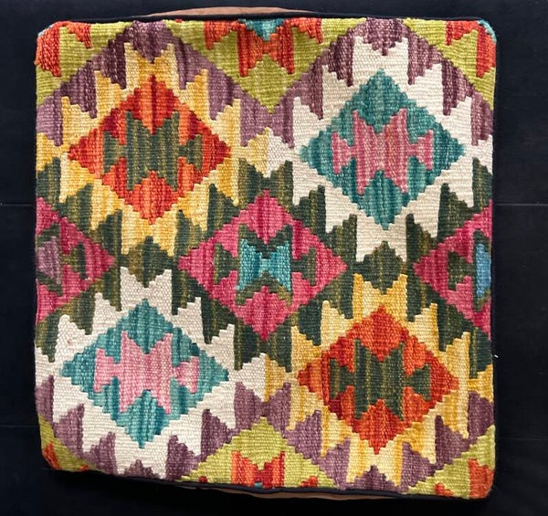 Handgeweven Kilim Kussen – 50 × 50 cm