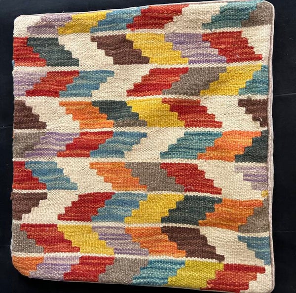 Handgeweven Kilim Kussen – 50 × 50 cm