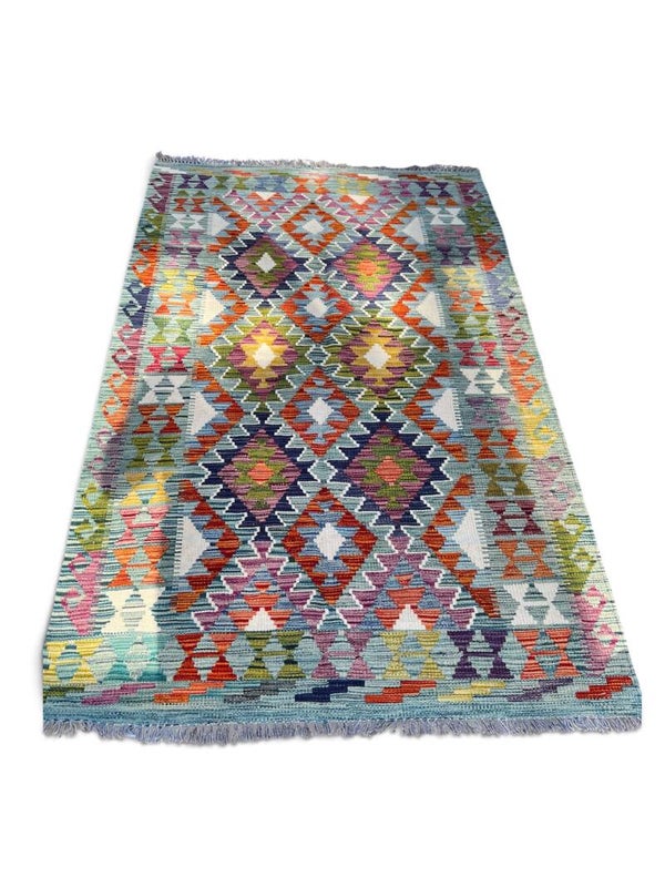 Handgeweven Afghaanse Kilim – 191 × 120 cm