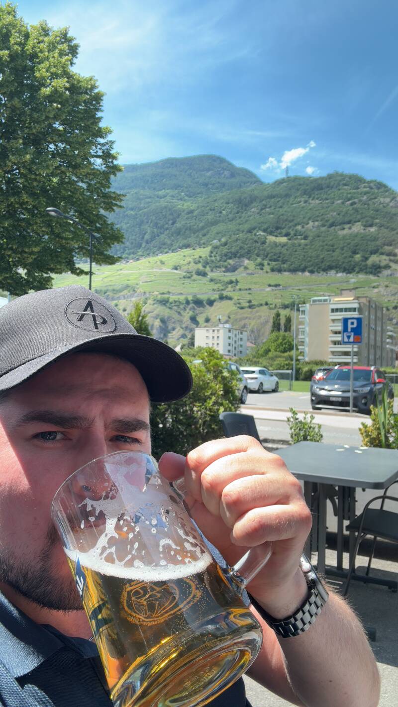 Sveitsin kisareissu, näkymät hotellilta