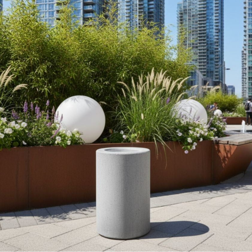 Cenicero de concreto