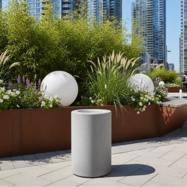 Cenicero de concreto