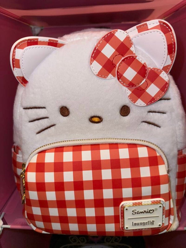Sanrio Hello Kitty Gingham Cosplay Mini Backpack loungefly