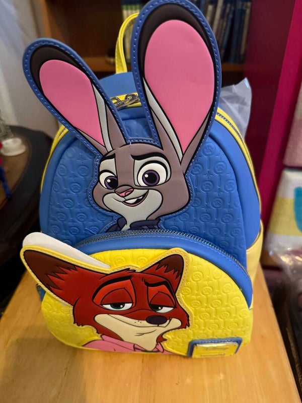 Loungefly Disney Zootopia Nick & Judy Stacked Mini Backpack