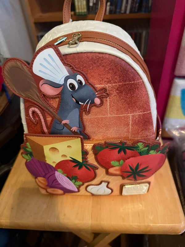 Loungefly Disney Pixar Ratatouille Remy Food Mini Backpack