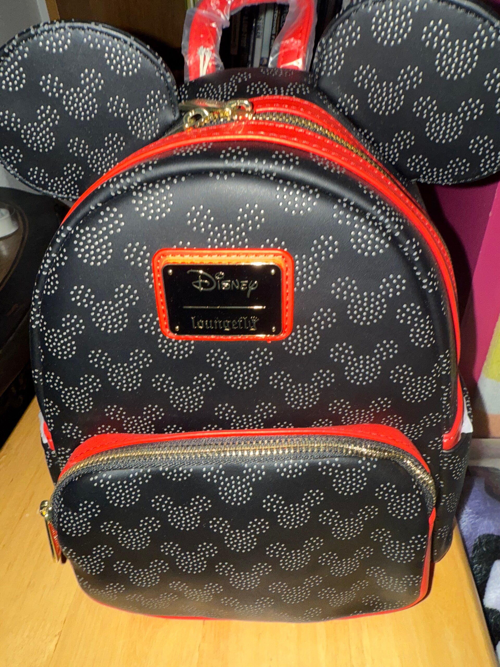 Loungefly Disney Mickey Mouse Silhouette Ears Mini Backpack.