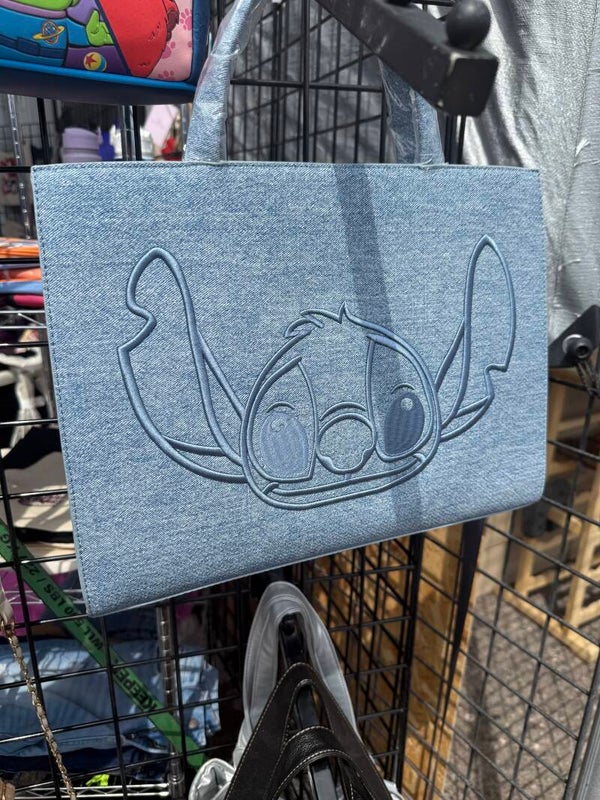 Loungefly Disney Lilo & Stitch Denim Stitch Crossbody Bag.