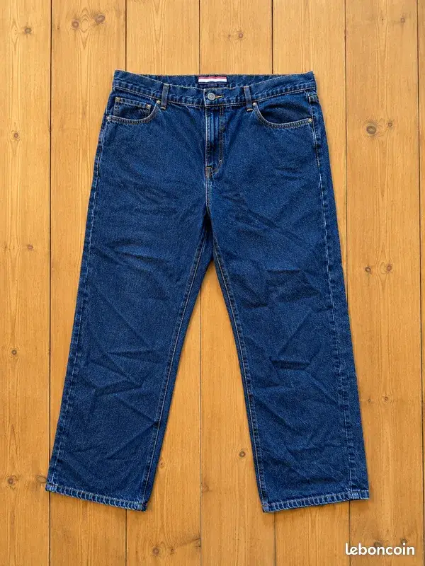 Jean Tommy Hilfiger Relaxed Fit W40 L30 Bleu Denim, bon état