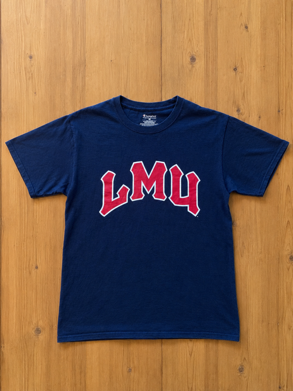 Champion T-shirt LMU Bleu Marine – Taille M – Logo Université USA