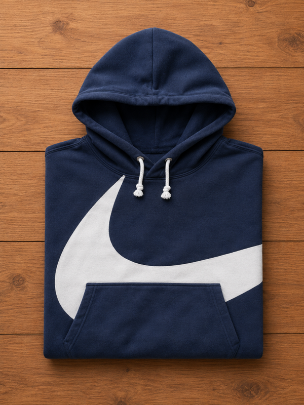Sweat à capuche Nike bleu logo blanc – taille S – neuf sans étiquette