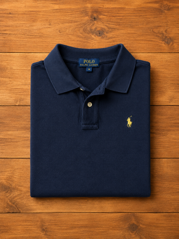 Polo homme Ralph Lauren noir – XS adulte (taille XL enfant) - Etat satisfaisant