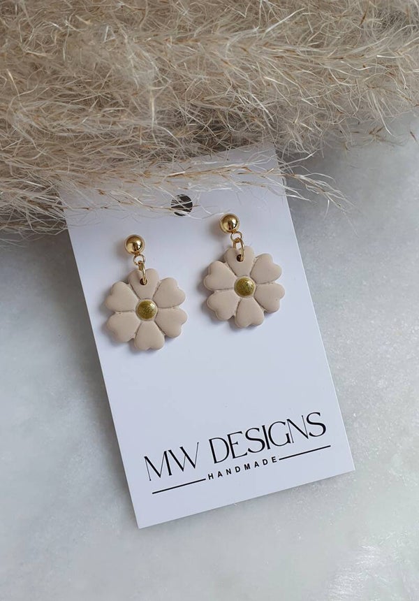 Flowers Beige 1