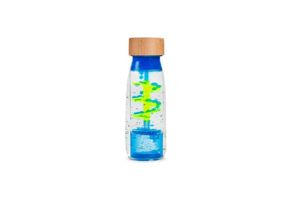 Petit Boum move bottle spiral blauw