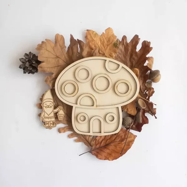 play tray kabouterhuisje met kabouter