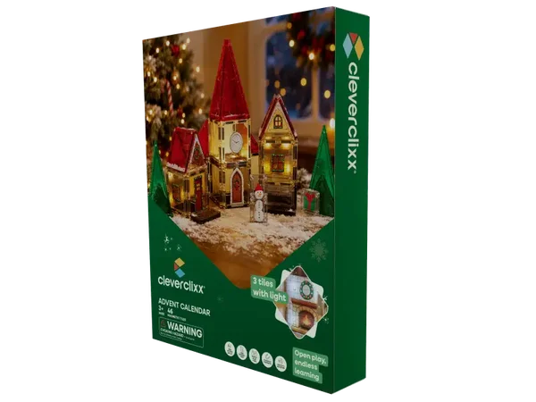 Kerstdorp- adventkalender Cleverclixx limited edition