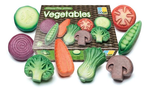 Groenten- sensory play stones