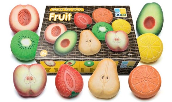 Fruit-sensory play stones