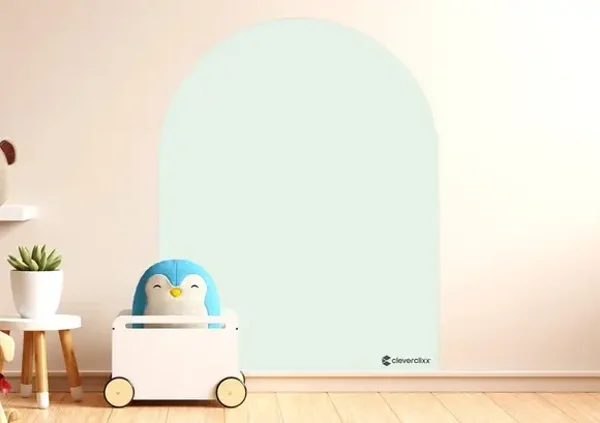magnetische muursticker- clever blue 95x75cm