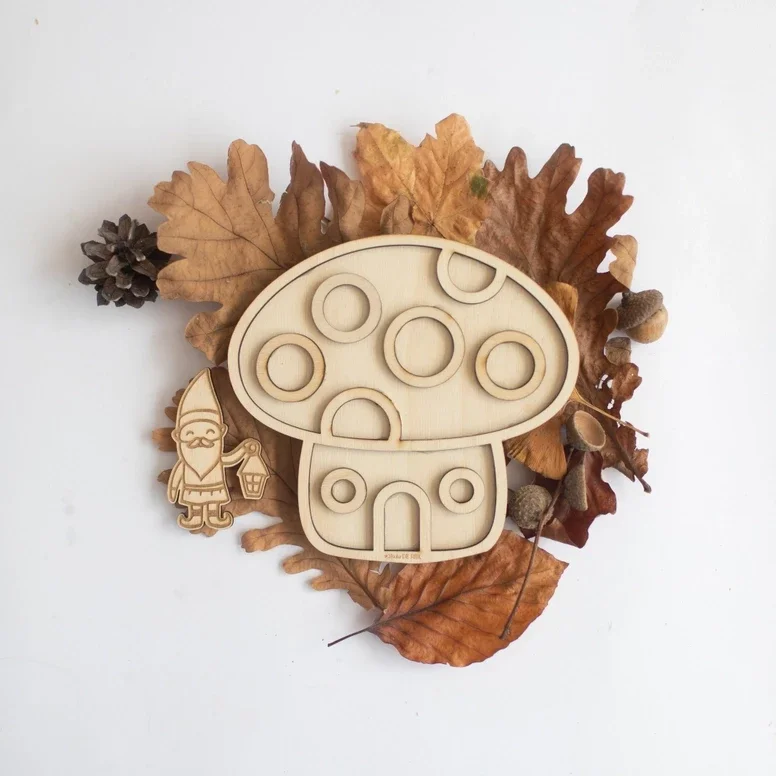 play tray kabouterhuisje met kabouter