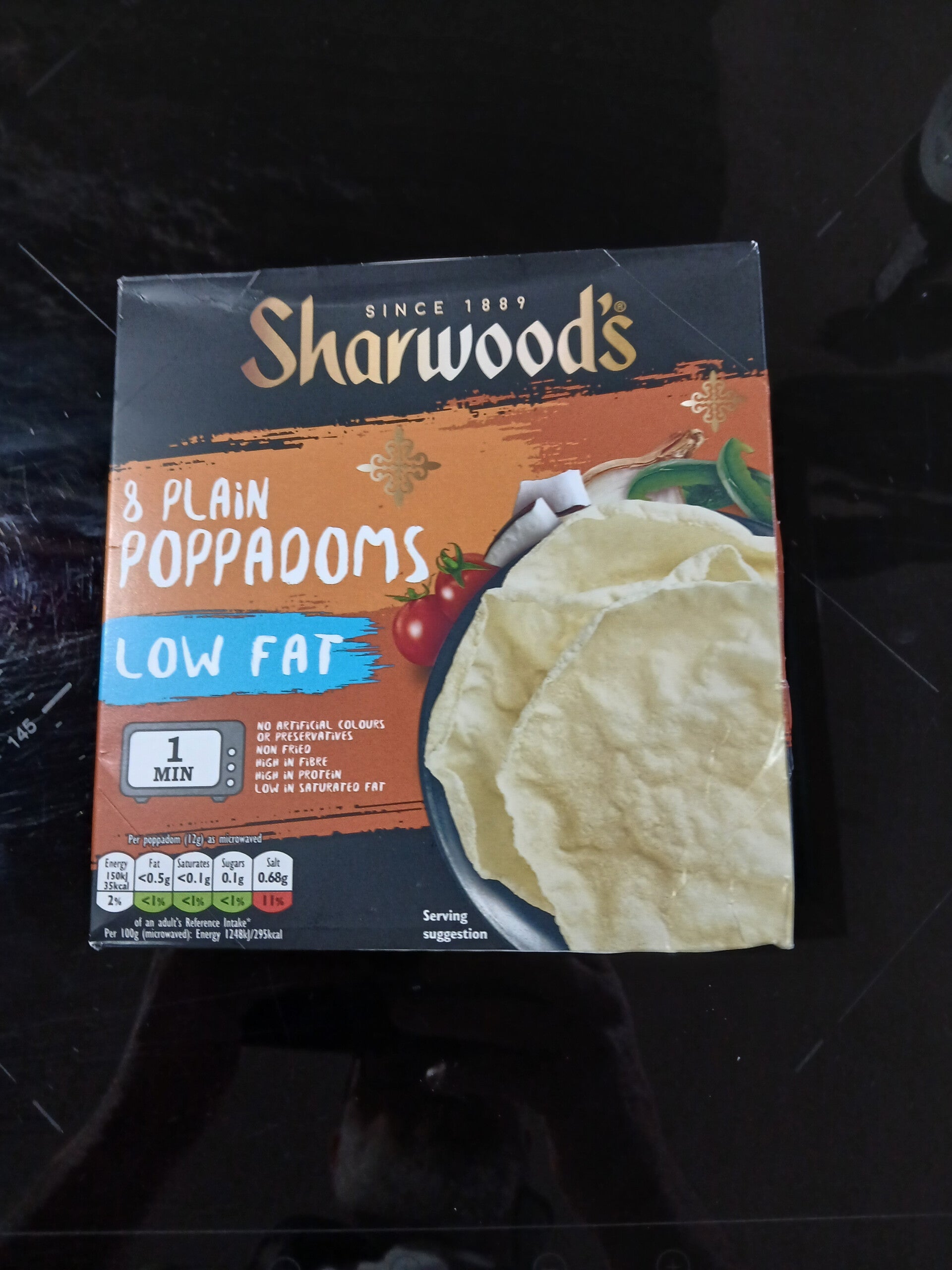 plain poppadoms x8