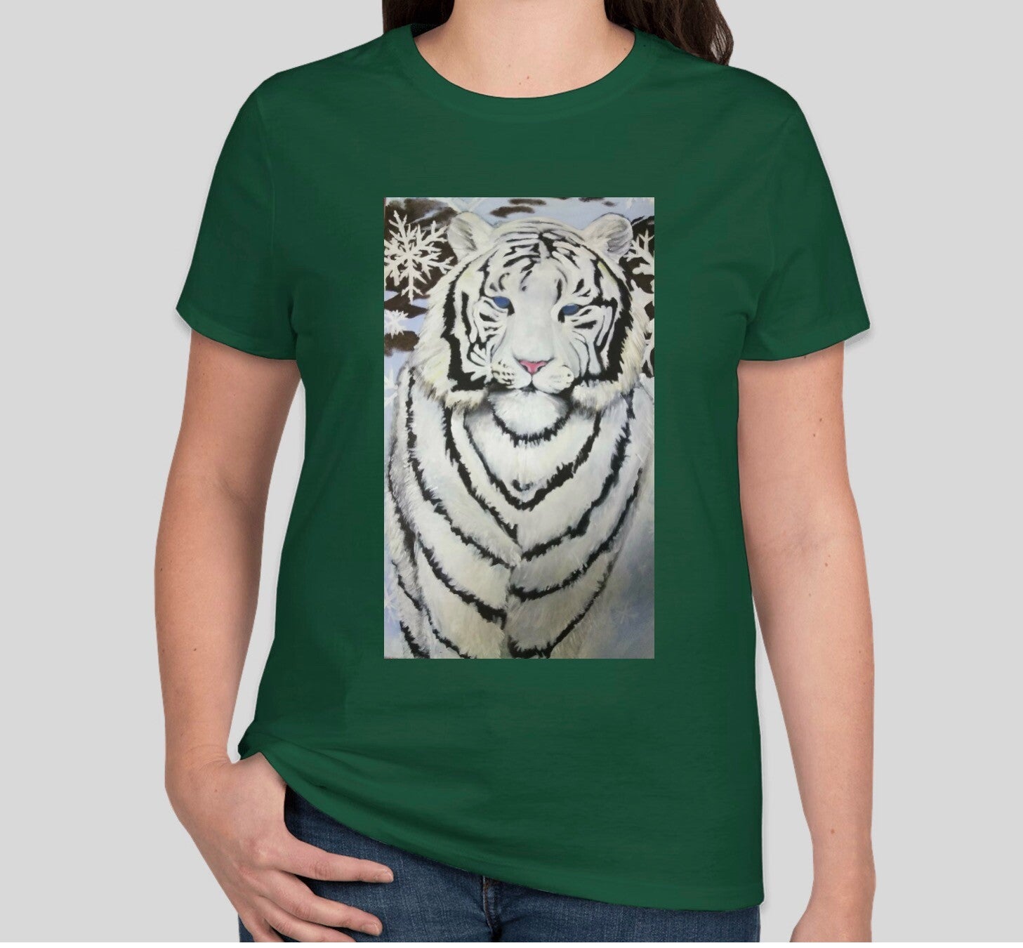 T-shirt - White Tiger - For Male and Female