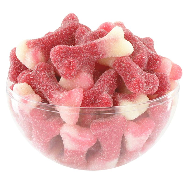 Os rouges et blancs acidulés (100g)