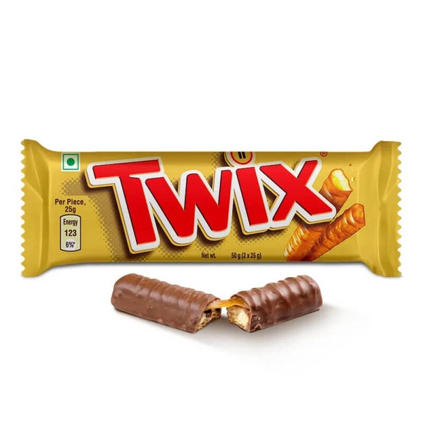 Barres TWIX - 50g (vendu à la pièce)