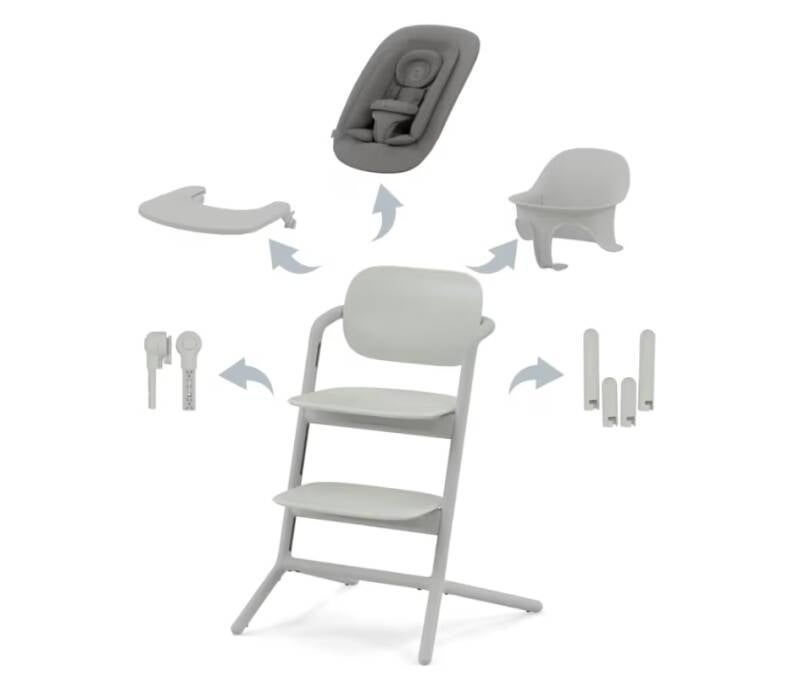 Cybex Lemo 4-in-1 Hochstuhl als mitwachsendes Komplettset für Babys und Kinder