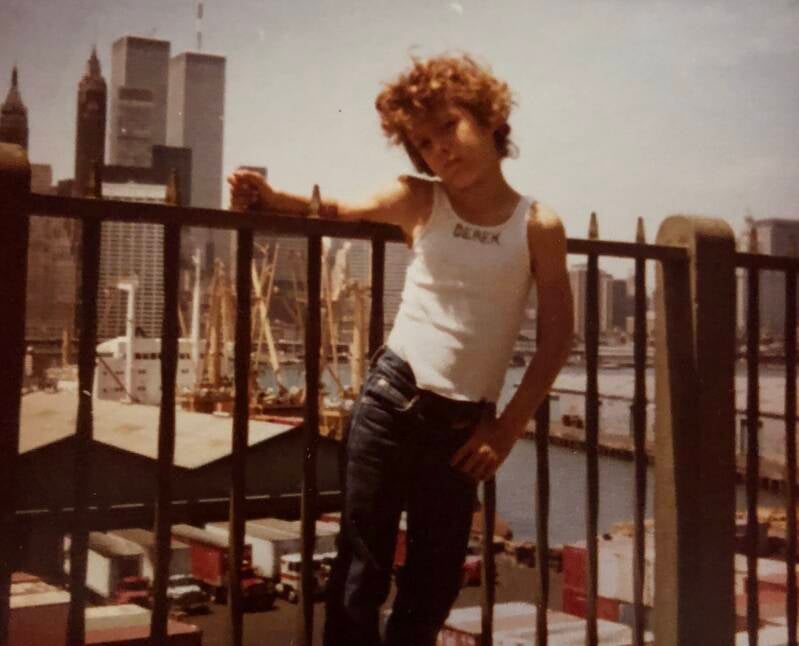 Derek on the Brooklyn promenade pre 911