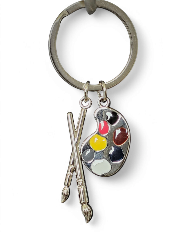 Kunstschilder sleutelhanger