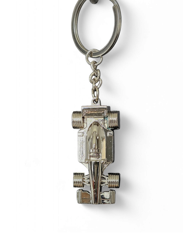 Metalen F1 auto sleutelhanger