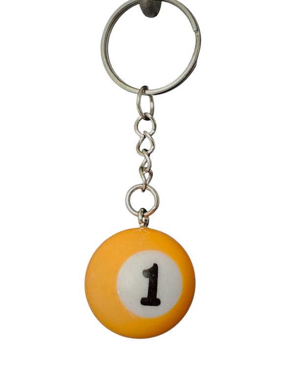 Poolbal nummer 1 sleutelhanger