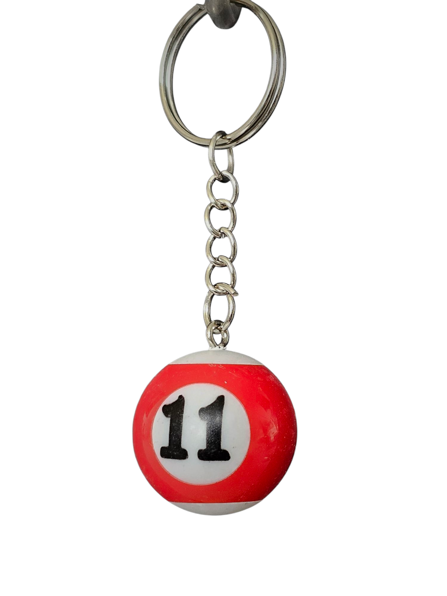 Poolbal nummer 11 sleutelhanger