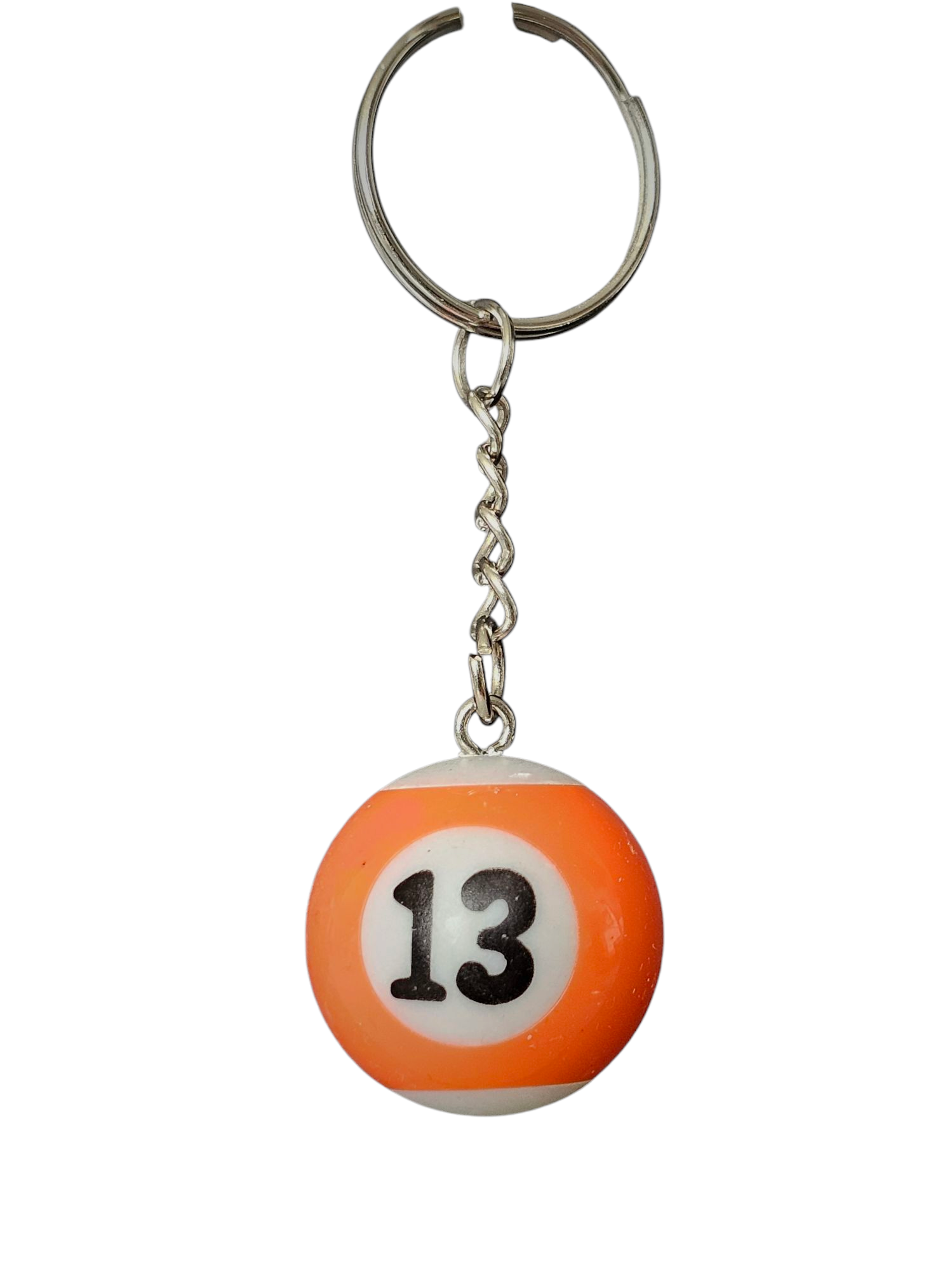 Poolbal nummer 13 sleutelhanger