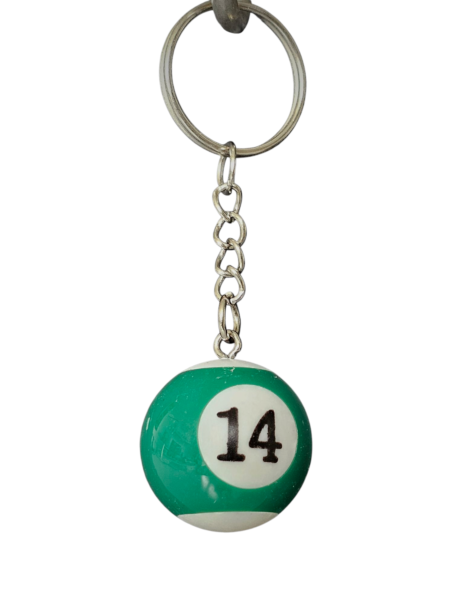 Poolbal nummer 14 sleutelhanger