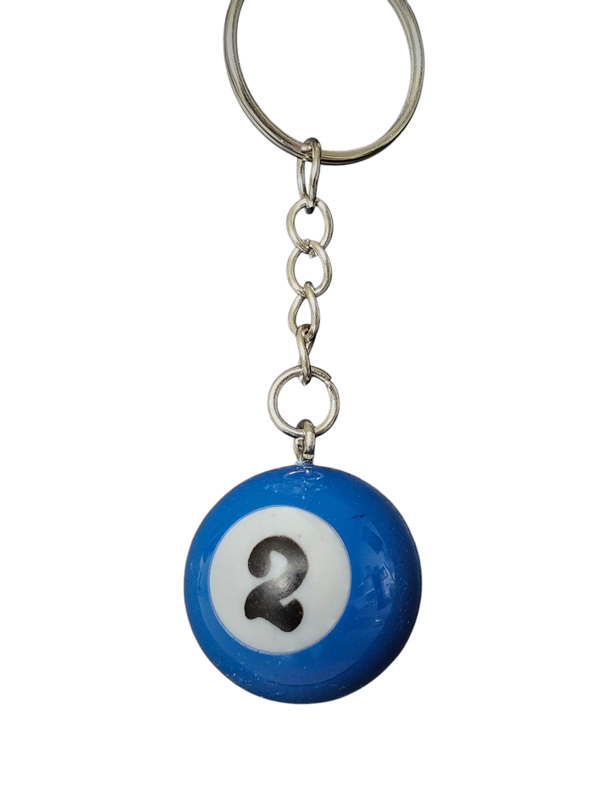 Poolbal nummer 2 sleutelhanger
