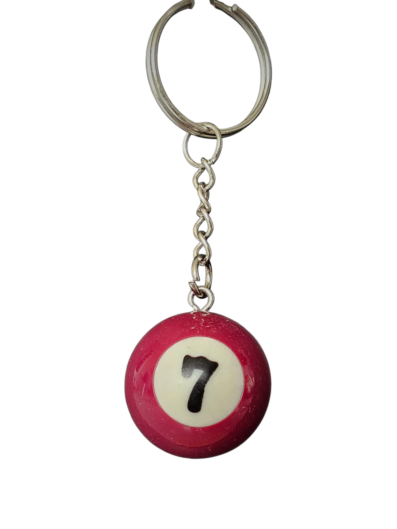 Poolbal nummer 7 sleutelhanger